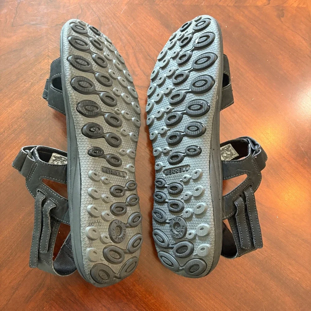 Merrell Mens Sandals 13 Black Aurora Red Performance Hiking Gorpcore‎ Ourdoors